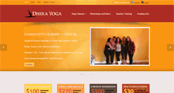 Desktop Screenshot of dhirayogacenter.com